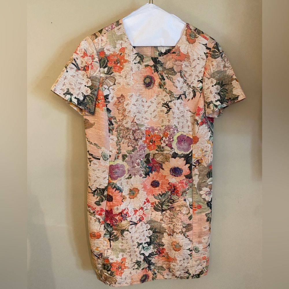 Tory Burch Kaley Floral Tweed Dress size 8 - Dry Cleaned